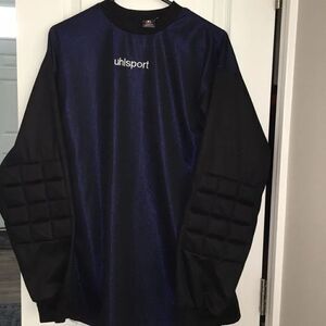 Vintage Uhlsport padded Soccer Old Men’s over size Goalie GK Jersey M retro